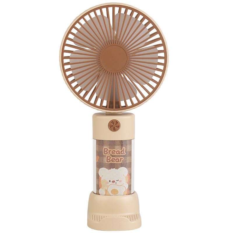 Portable USB Rechargeable Silent Phone Holder Fan
