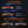Extractme Bicycle Rear Light Alarm Waterproof Rechargeable Scooter Bike Turn Signal Warning Lamp Auto Brake Light