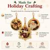 Christmas Pearl Diamond Painting DIY Kit, Wooden Ornaments, Pearl Beads, Hanging Craft for Christmas Tree Decor, Adults