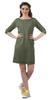 Moomaya 3 4 Sleeve Womens Summer Dresses Casual Shift Dress With Pockets