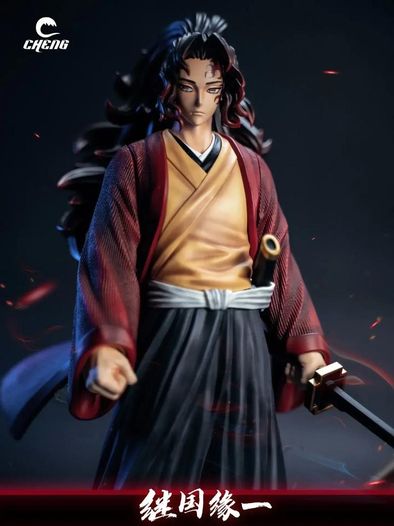 30cm  Figure Himejima Gyoumei Figure Tomiokagiyuu Action Hantengu Akaza Figures Statue Model Toy
