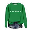 Women's Fashion Casual Long Sleeve Printed Neck Top