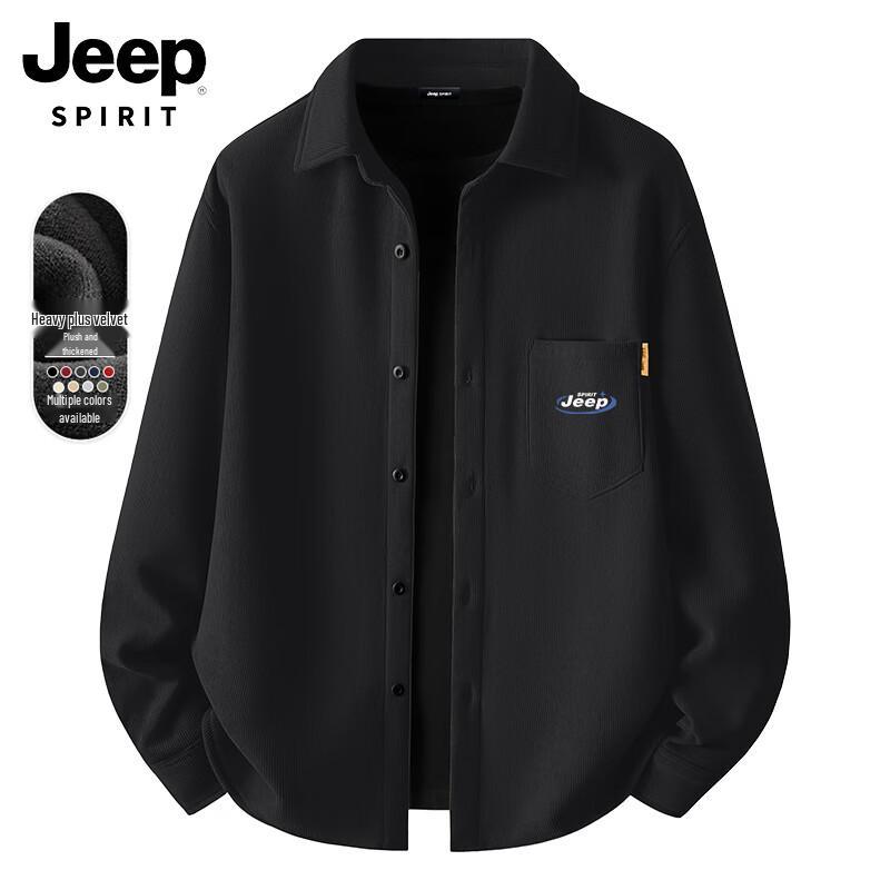 

JEEP SPIRIT Men s Fleece-Lined Corduroy Long Sleeve Shirt 2XL