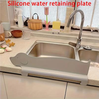 Baffle per Acqua in Silicone Morbido con Base a Ventosa Paraspruzzi per Lavello Riutilizzabile Pratico Tappo per Lavello Accessori da Cucina
