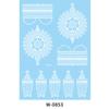 Beauty Sticker White Lace Tattoo Sticker Indian Temporary Tattoo Waterproof Tattoo Sticker