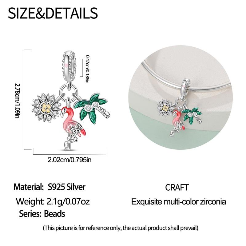 Original Copper Charms Butterfly Cactus Honeybee Flower Potted Plant Beads Pendants Fit Bracelets Diy Jewelry Gift