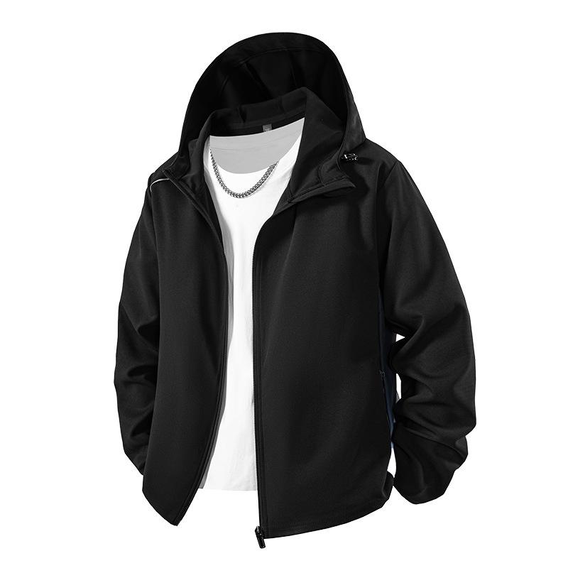 Men's jacket hooded jacket autumn and winter outdoor jacket casual jacket men's clothing trend three-proof jacket