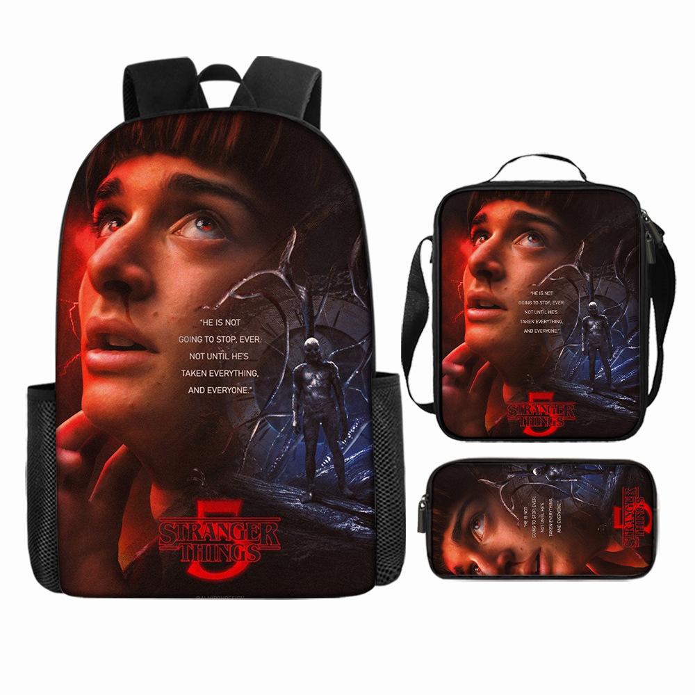 Stranger Things5 Rucsac pentru copii+geantă de umăr+etui pentru creioane KTB