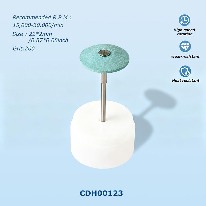 1PCS High Quality Diamond Green Ceramic Diamond Polishing Stone Grinder, 2.35mm Shank Coarse Grit Polishing Head For Finshing