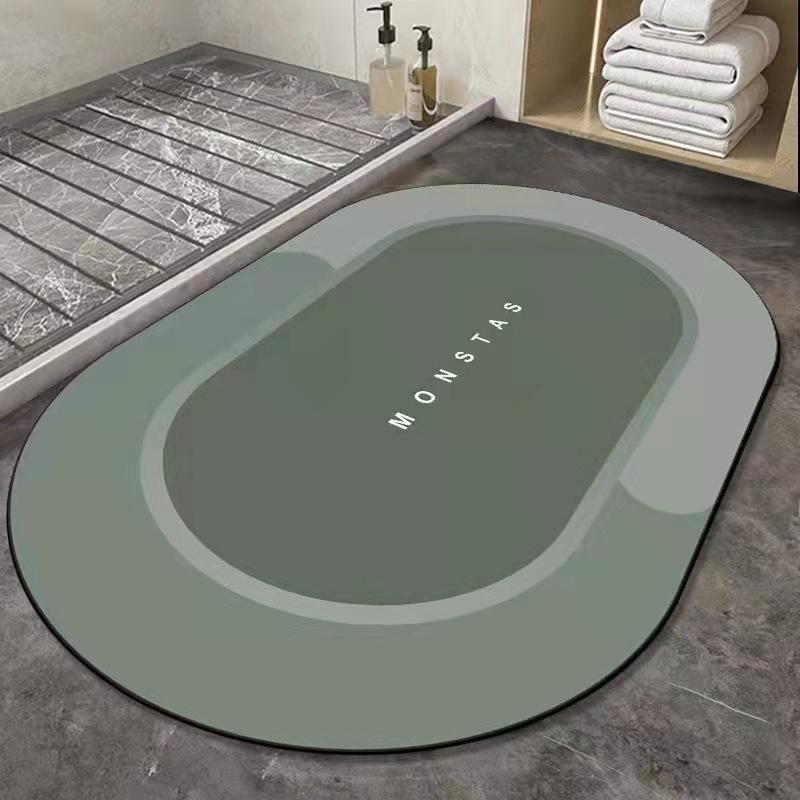 Moisture-wicking Mat Moisture-wicking Foot Mat Toilet Bathroom Non Slip Mat Moisture-wicking Plush Mat Quick drying Rubber Carpet 40cm*60cm