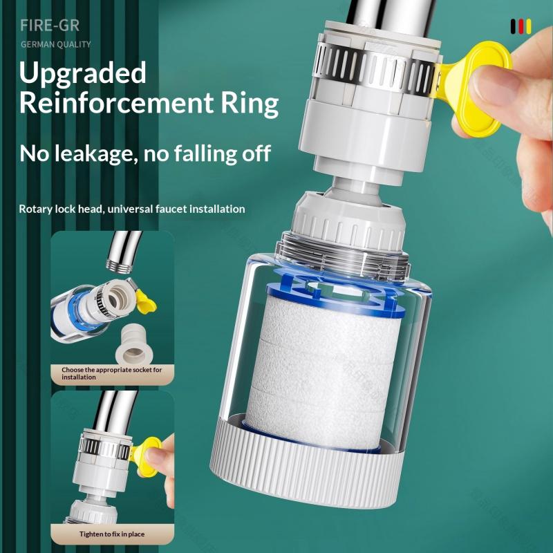 (2 of them) Faucet filter for home kitchen, anti-splash water gadget, extender, universal nozzle for dormitory tap water