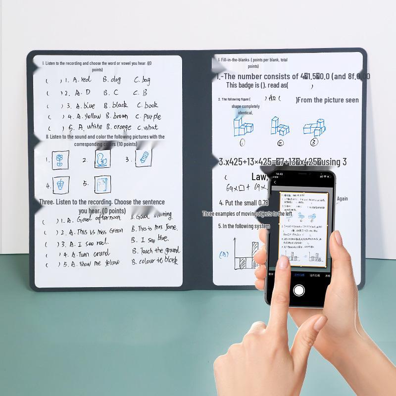 A5 Erasable Leather Whiteboard Notebook for Office Efficiency