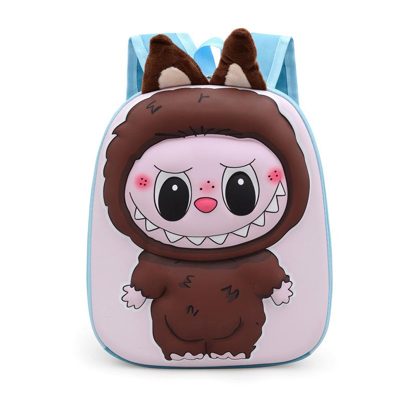 School Bag Love New Cartoon Labu Cloth 11 Inch Hard Shell 3D Small Backpack To Go To School and Go Backpack