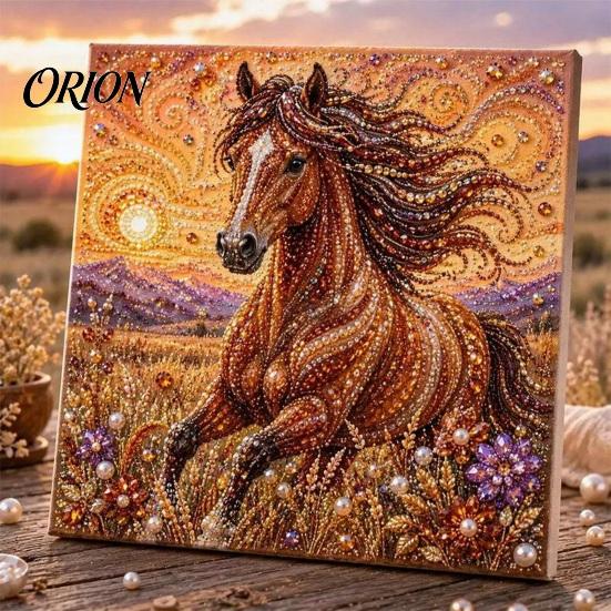 Kit de Manualidades Artísticas de Perlas Artificiales 3D Animales DIY, Linda Decoración de Pared con Pintura, Kit de Manualidades con Flores para Adultos, Hogar Hecho a Mano Adultos