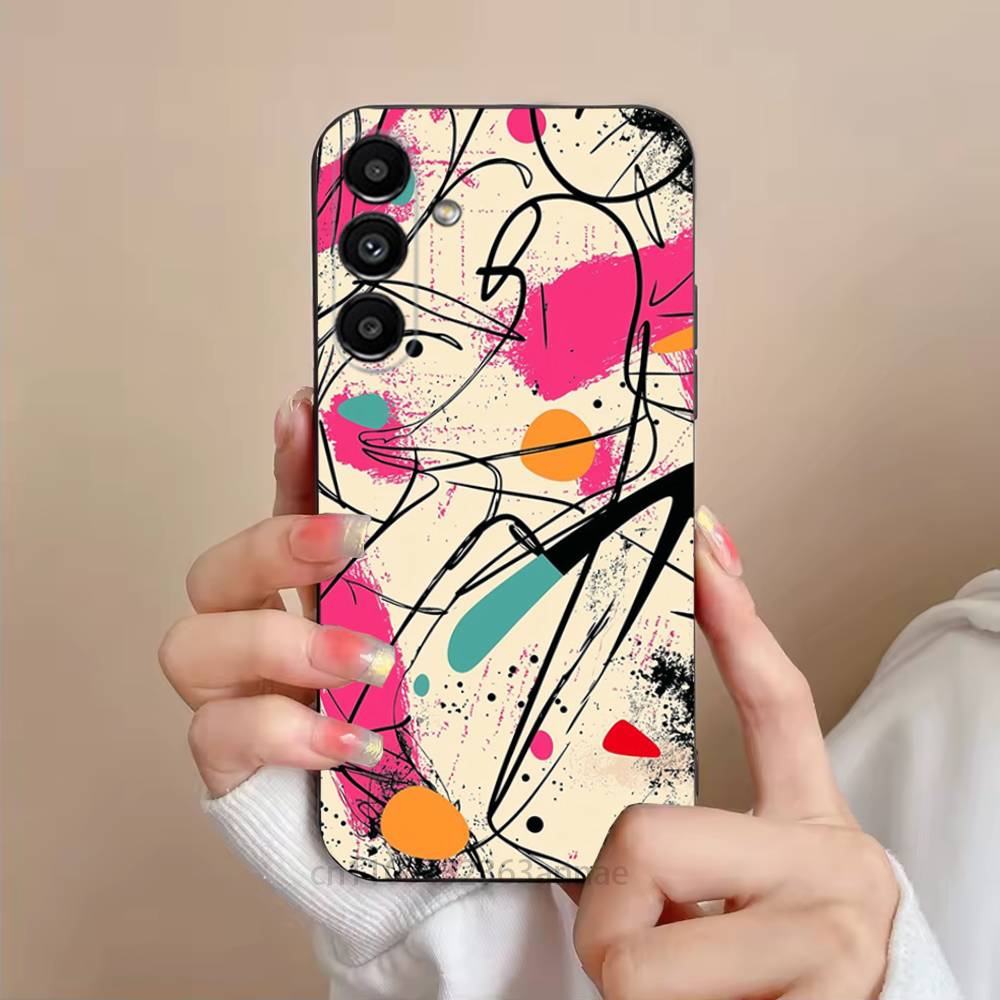 Colorful graffiti Phone Case For Samsung Galaxy S21 22 23 24 S25 Ultra PlusS20 FE S10 Plus Cover Funda