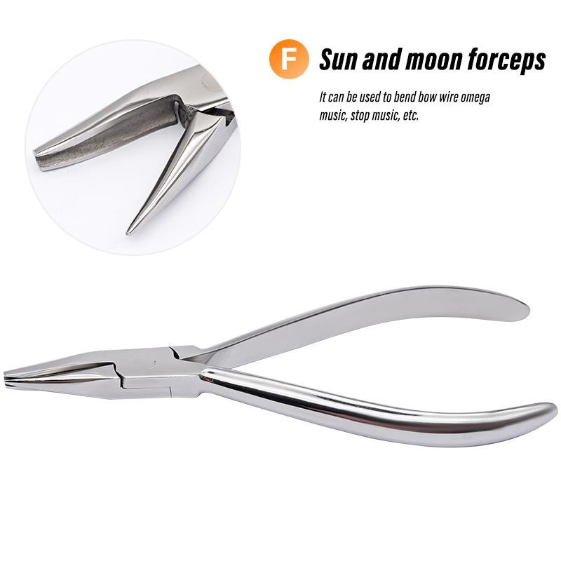 1Pc Dental Plier Curving Wire Distal End Ligature Cutter Bracket Removing Forcep Flat Sharp Trigeminal Top Orthodontic Pliers