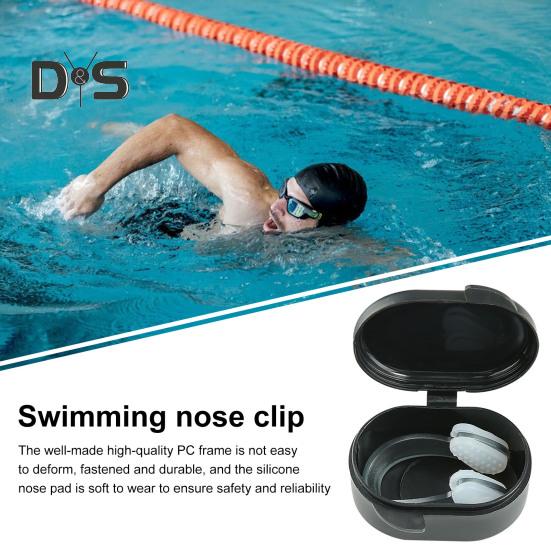 Svømming Neseklemme Myk Silikon Vannsport Øvingsutstyr Sklisikkert Vanntett Dykking Dusj Snorkling Surfing Neseklips for alle aldre