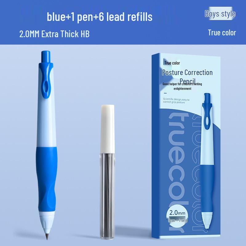 True Color 2.0mm Mechanical Pencils, Ergonomic Grip for Students, Ideal for Writing and Calligraphy Practice