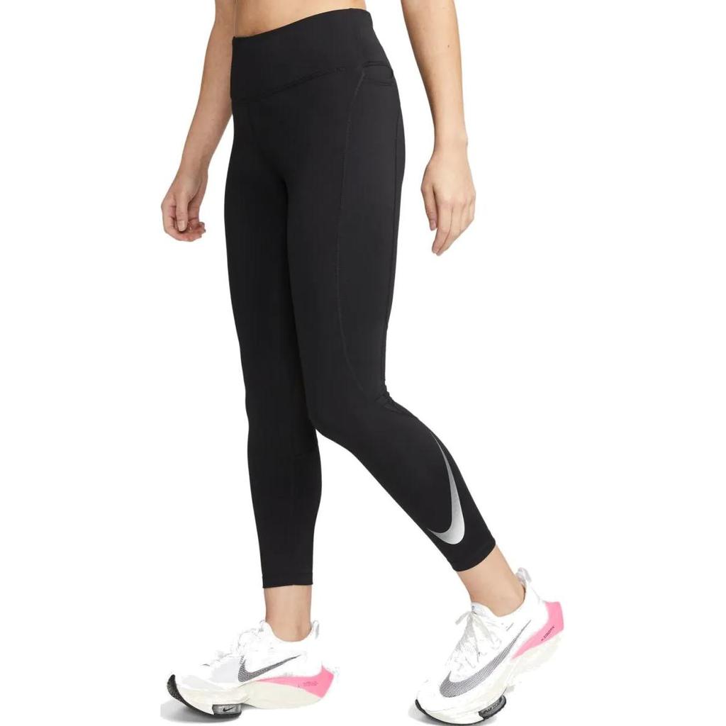 Nike Mid-Rise 7/8 Running Leggings With Pockets Women Leggings Black DX0948-010