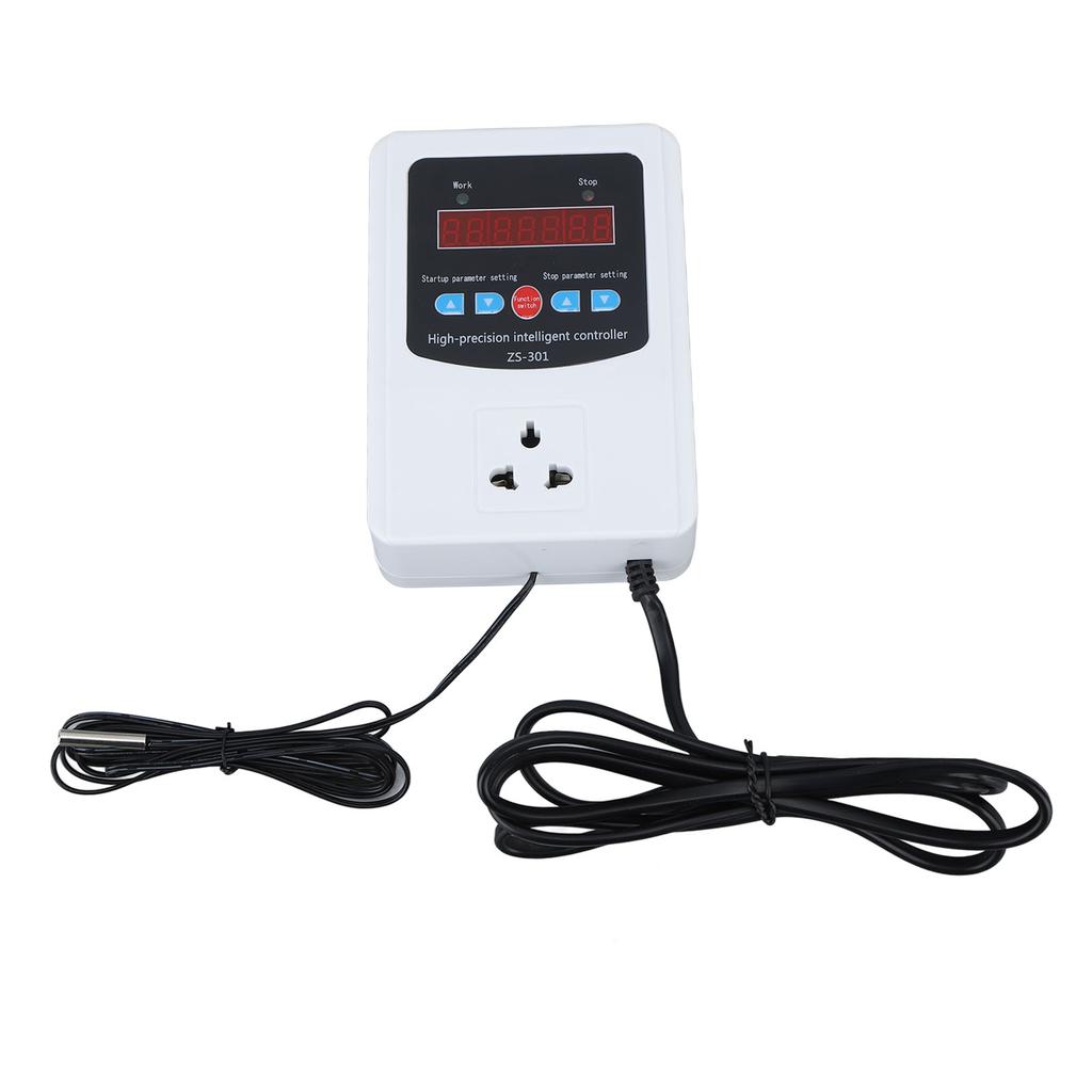 1500W Greenhouse Temperature Controller Digital Air Temperature Controller Thermostat LCD Display 10A
