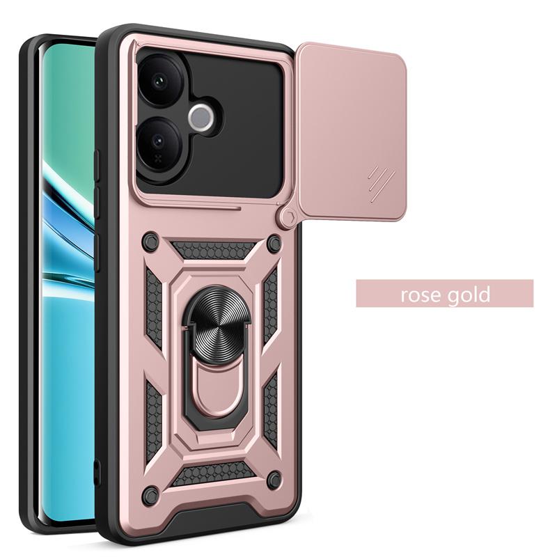 Shockproof Ring Stand Phone Cover For Vivo V60 Lite 4G 5G Case Lens Protection Armor Car Magnetic Holder Funda for VIVO V60Lite