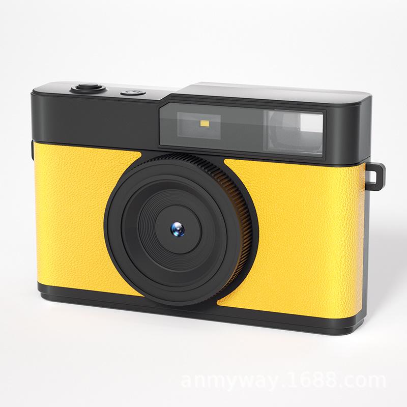 Retro CCD Camera with High-Definition Filter, Built-in Fill Light for Photography & Video Recording, Portable Mirrorless Design for Students