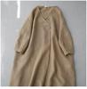 Women's Plus Size V-Neck Short Sleeve Linen Dress - Summer 2026