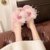 Fairy Fairy Maomao Wind Cotton Drag Slippers Female New French Indoor Fairy Flat Bottom Home Autumn 2025 Outside Wear