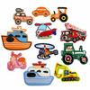 Creative Cartoon Car & Airplane Truck Embroidered Patch for Kids' Clothing Repair