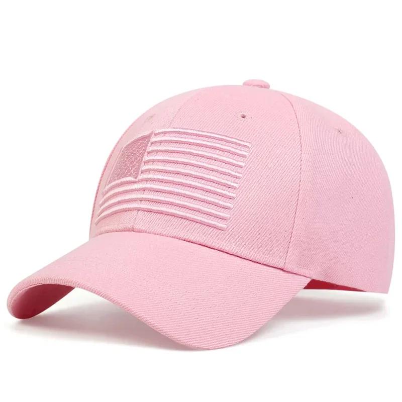 Unisex American Flag Embroidery Baseball Caps Spring Autumn Outdoor Sunscreen Hat Adjustable Casual Trucker Hats