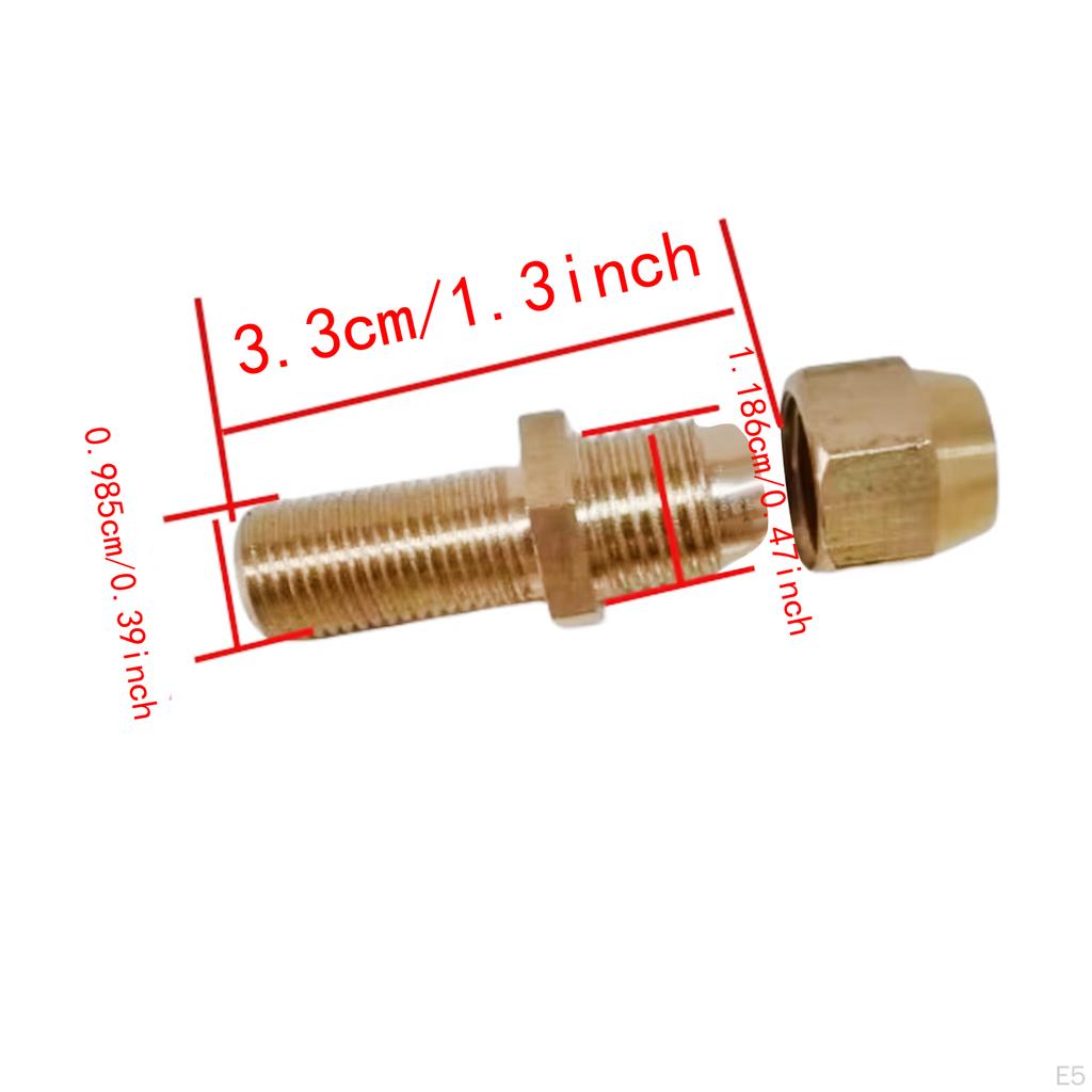 6 in Milk Spray Brass