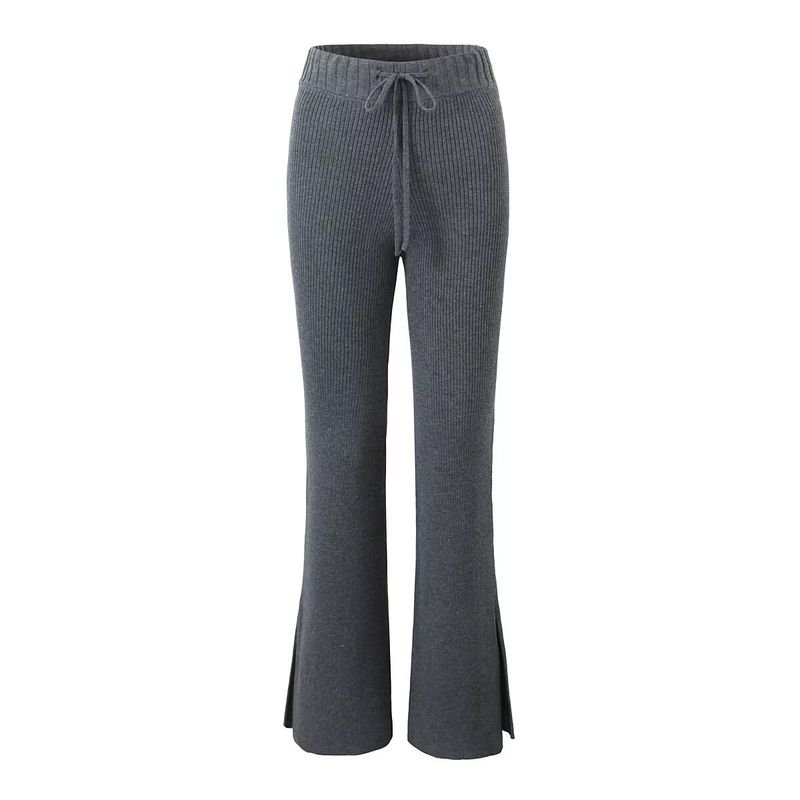 Za Autumn New Women Clothes 2025 Western Style Fashion Slimming Zip-up Long Sleeve Knit Cardigan Trousers Set