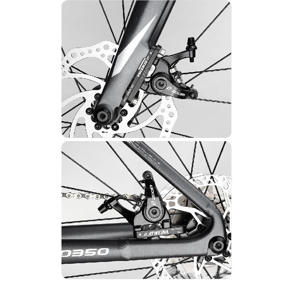 ATWEINA Road Bike Bicycle Disc Brake Aapter Flat Mount CNC Front Rear 180mm Disc Brake Rotor Adapter with Bolts Bicycle Parts