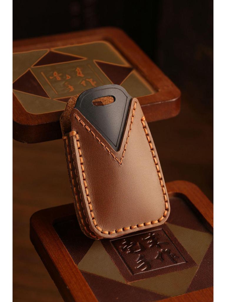 Top Layer Cowhide Key Bag for Toyota Zhixuan X/Yaris/Vios Genuine Leather Key Cover