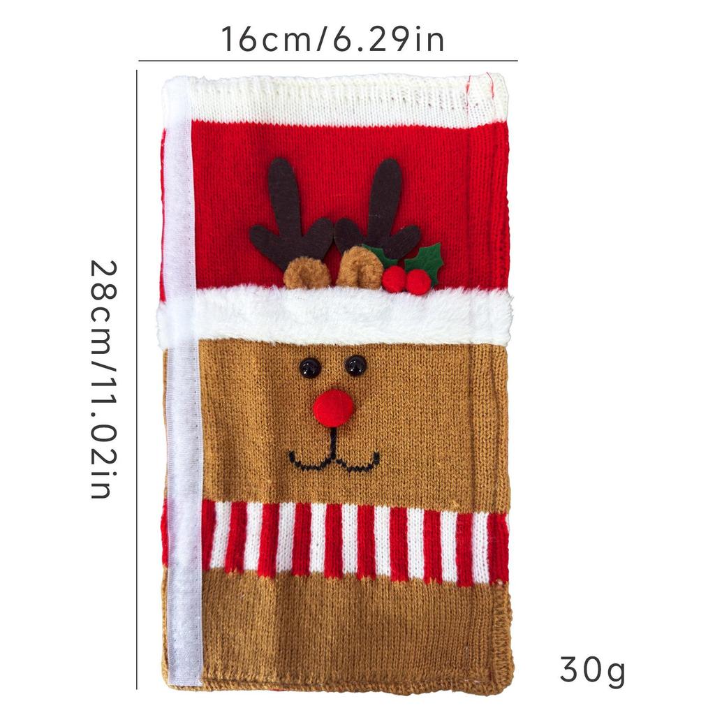 QiHao Christmas Refrigerator Handle Cover - Decorative Protective Kitchen Door Handle Cover