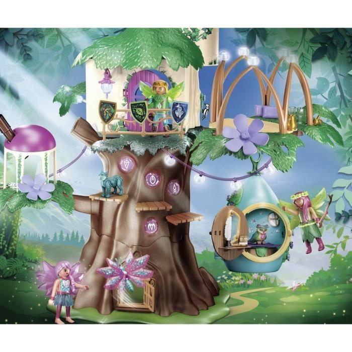 PLAYMOBIL - 70804 - Ayuma - Maisonnette suspendue en plastique multicolore avec accessoires et personnages