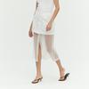 Ibiem Front Button See-Through Long Skirt Emp7Esk010