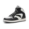 Anta Slip-Resistant Cushioning Wear-Resistant High-Top Skateboard Shoes Men's Ivory White Black Sneakers 912348087-4