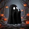 New Cute Middle Finger Ghost Statue Creative Halloween Cute Ornaments Black and White Festival Decoration Home Table Ornaments
