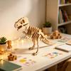 Tyrannosaurus Rex Wooden 3D Puzzle - DIY Hand-Assembled Educational Toy for Parent-Child Interaction