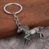Keychain Pendant Zinc Alloy Texture Horse Charm Lightweight Portable Key Chain Backpack Bag Accessory
