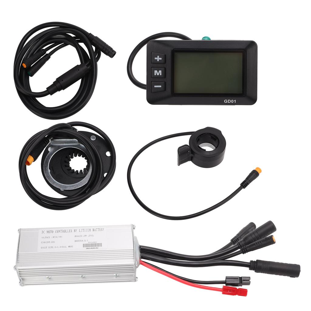 Electric Modification Kit Aluminum Alloy Waterproof Electric Bike Motor Controller with GD01 Panel for Electric Vehicle