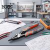 Ergonomic Non Slip Cable Cutters 9" Needle Nose Plier, 8-inch Multi-Function Diagonal Pliers, Heavy Duty Cr-V Mechanical Repair Hand Tools Steel Wire