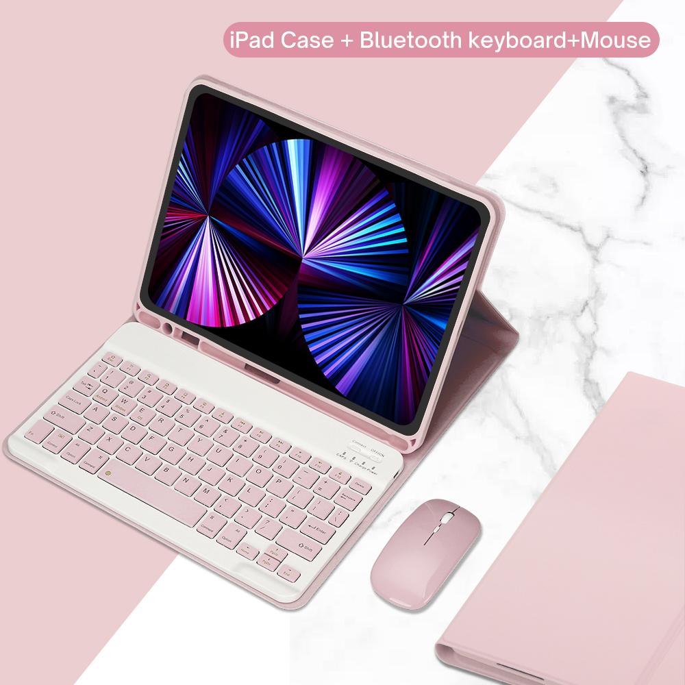 Case Keyboard For iPad Air 11 13 2024,For iPad 10.2 7/8/9th 10th Generation,Air 4 5 10.9'' Pro 11 12.9 Cover With Pencil Holder