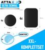 ATTAX Metal Plate & Magnetic Holder Set Self-adhesive Mobile Phone Smoke Detector [12 Pcs]