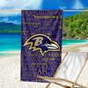 Baltimore Logo Art Quick-Dry Microfiber Beach Towel Super Soft & Absorbent for Bath, Beach, Travel  Bath Time Accessory, Fan gifts