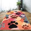Cat Paw Print Area Rug – Soft Non-Slip Plush Mat for Bedroom, Living Room, Sofa Side, Kids' Play Area, Fluffy Home Decor Carpet
