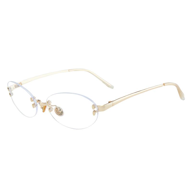 Retro Personalized Women'S Sunglasses Uv Protection Trend Rimless Glasses Fashion Versatile Sunglasses Men