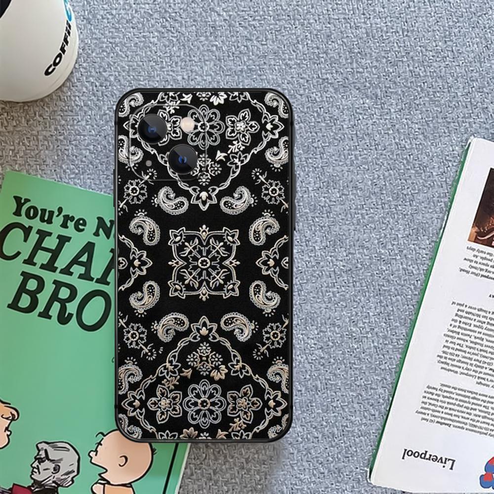 Bandana Fashion Kerchief Phone Case Cover Coque For Iphone Xiaomi Mi Samsung Galaxy Redmi Note A S 11 12 13 14 15 22 23 24 5G Pro Plus Max Fe Ultra