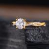 Attractive Gold Rose Gold Color Inlaid with White Zircon Rings Gorgeous  Party Engagement Wedding Rings for Women Jewelry